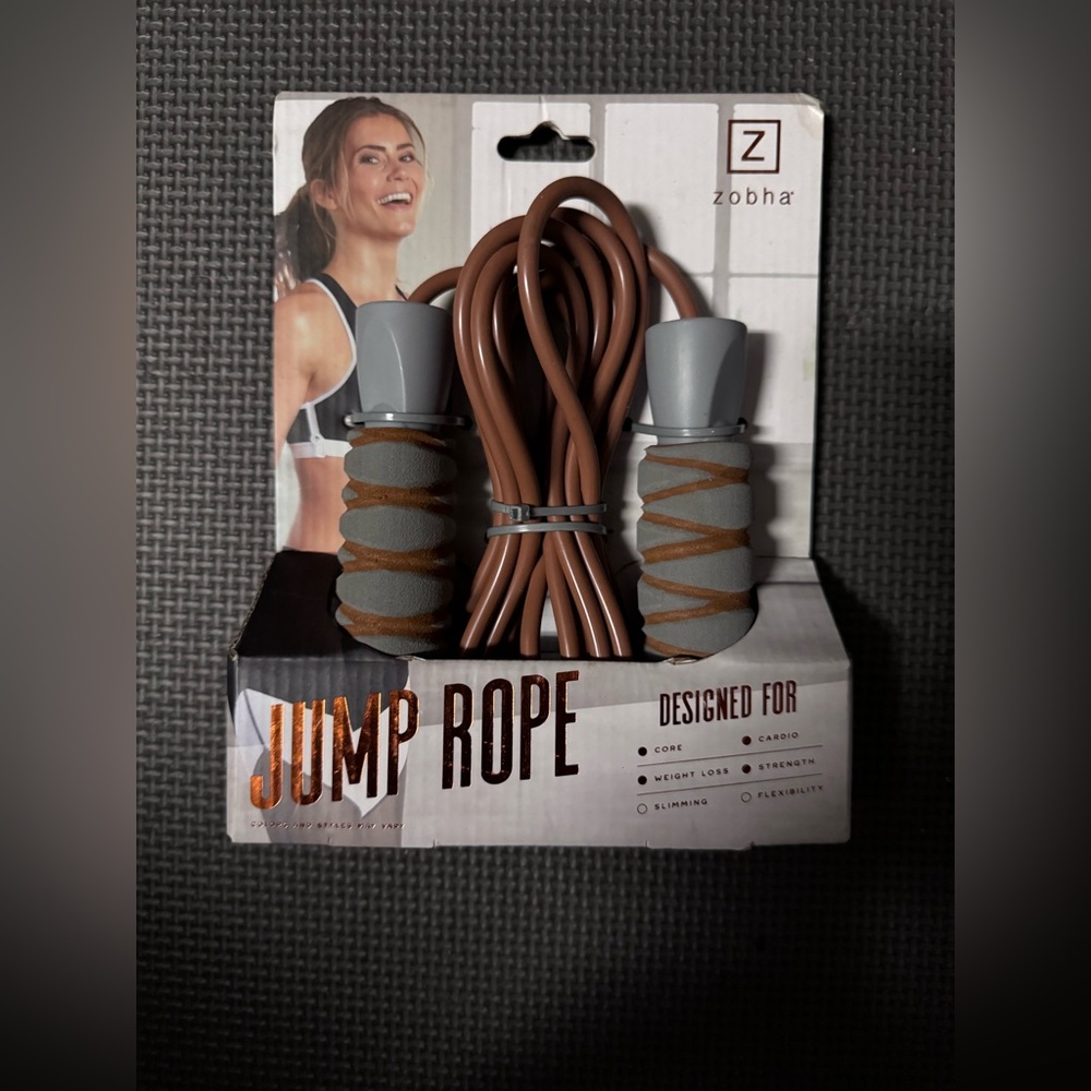 Zobha Black and Silver Jump Rope